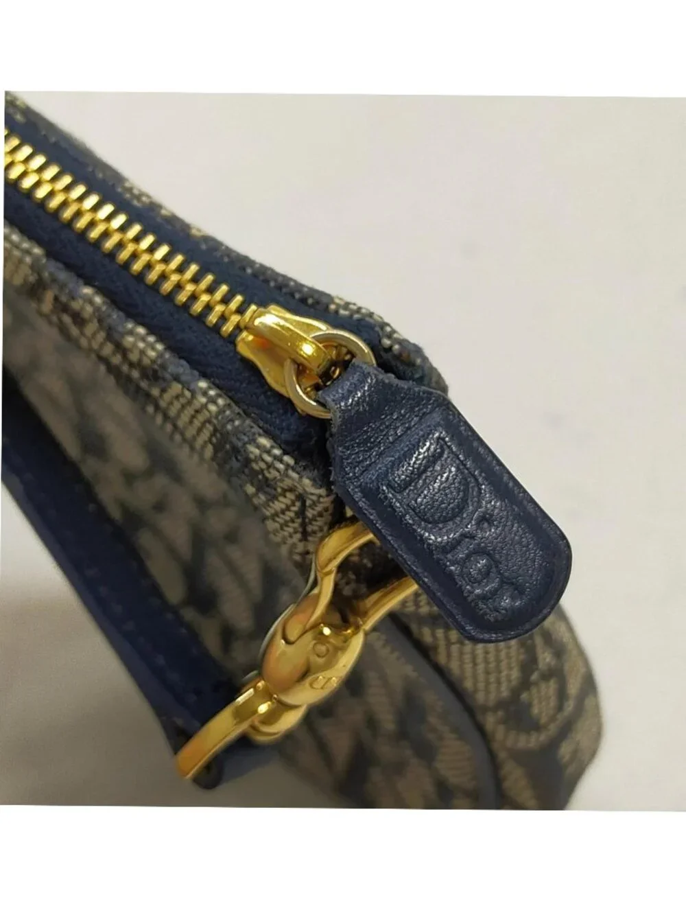 Authentic Christian Dior Trotter Saddle Pochette Shoulder Bag